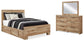 Hyanna Queen Panel Bed with 2 Side Storage, Dresser and Mirror