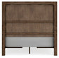 Cabalynn Queen Panel Bed with Storage with Mirrored Dresser and Nightstand