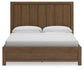 Cabalynn King Panel Bed with Storage with Mirrored Dresser, Chest and Nightstand
