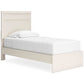 Stelsie Twin Panel Bed with Mirrored Dresser, Chest and Nightstand