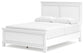 Fortman Queen Panel Bed with Mirrored Dresser, Chest and Nightstand