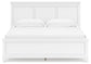 Fortman King Panel Bed with Mirrored Dresser