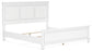 Fortman King Panel Bed with Mirrored Dresser