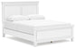 Fortman Queen Panel Bed with Mirrored Dresser