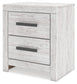 Cayboni Full Panel Bed with Mirrored Dresser and Nightstand