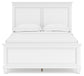 Fortman Full Panel Bed with Mirrored Dresser, Chest and Nightstand