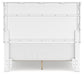 Fortman Full Panel Bed with Mirrored Dresser, Chest and Nightstand