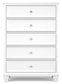 Fortman King Panel Bed with Mirrored Dresser, Chest and Nightstand