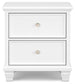 Fortman King Panel Bed with Mirrored Dresser, Chest and Nightstand