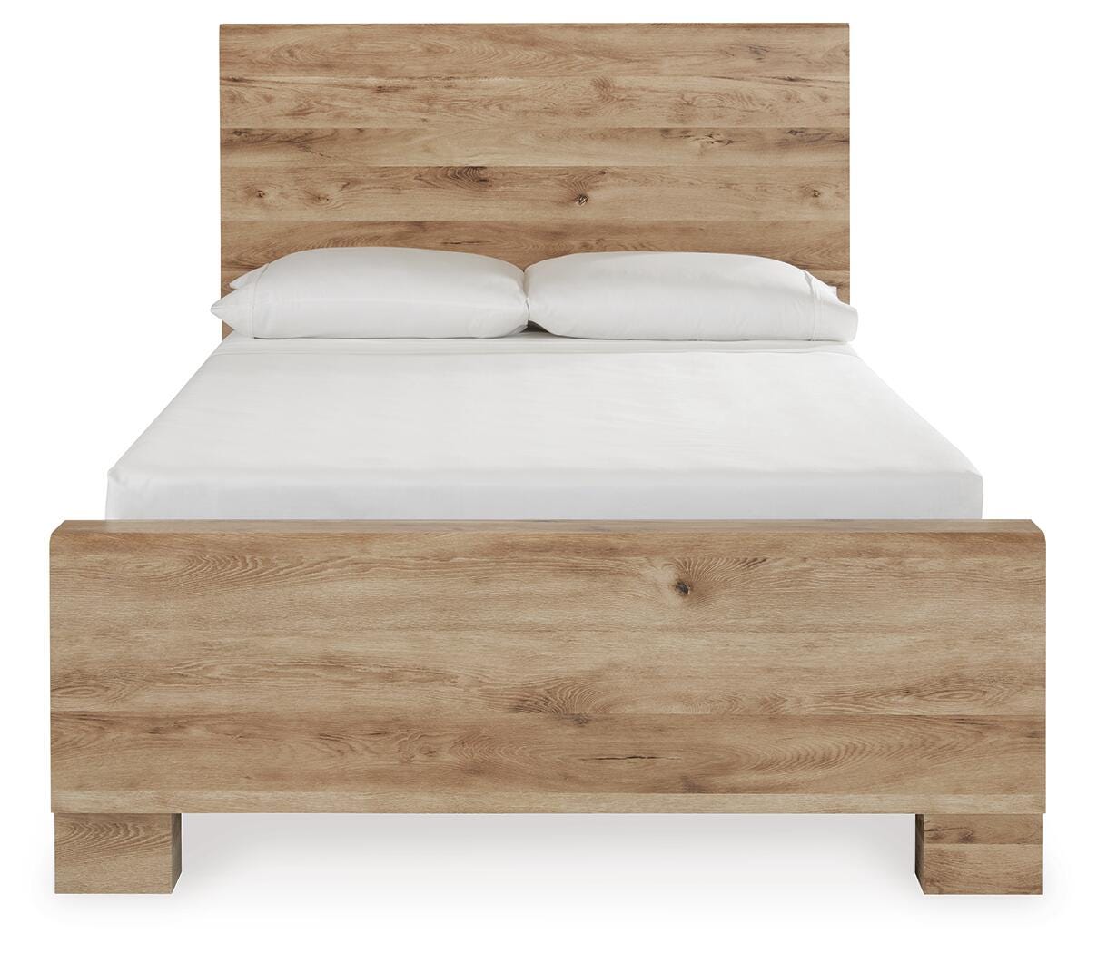 Hyanna Full Panel Bed with 1 Side Storage, Dresser, Mirror, Chest and Nightstand