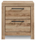 Hyanna Queen Panel Bed with 2 Side Storage, Dresser, Mirror and Nightstand