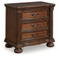 Lavinton California King Poster Bed, Dresser, Mirror, Chest and Nightstand