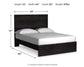 Belachime Queen Panel Bed with Mirrored Dresser