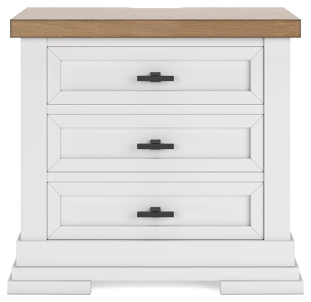 Ashbryn King Panel Storage Bed, Dresser, Mirror and Nightstand