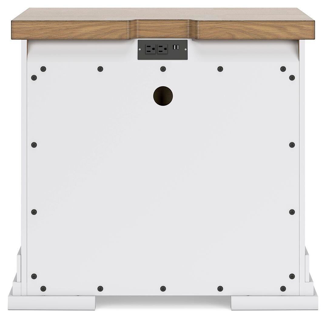 Ashbryn King Panel Storage Bed, Dresser, Mirror and Nightstand