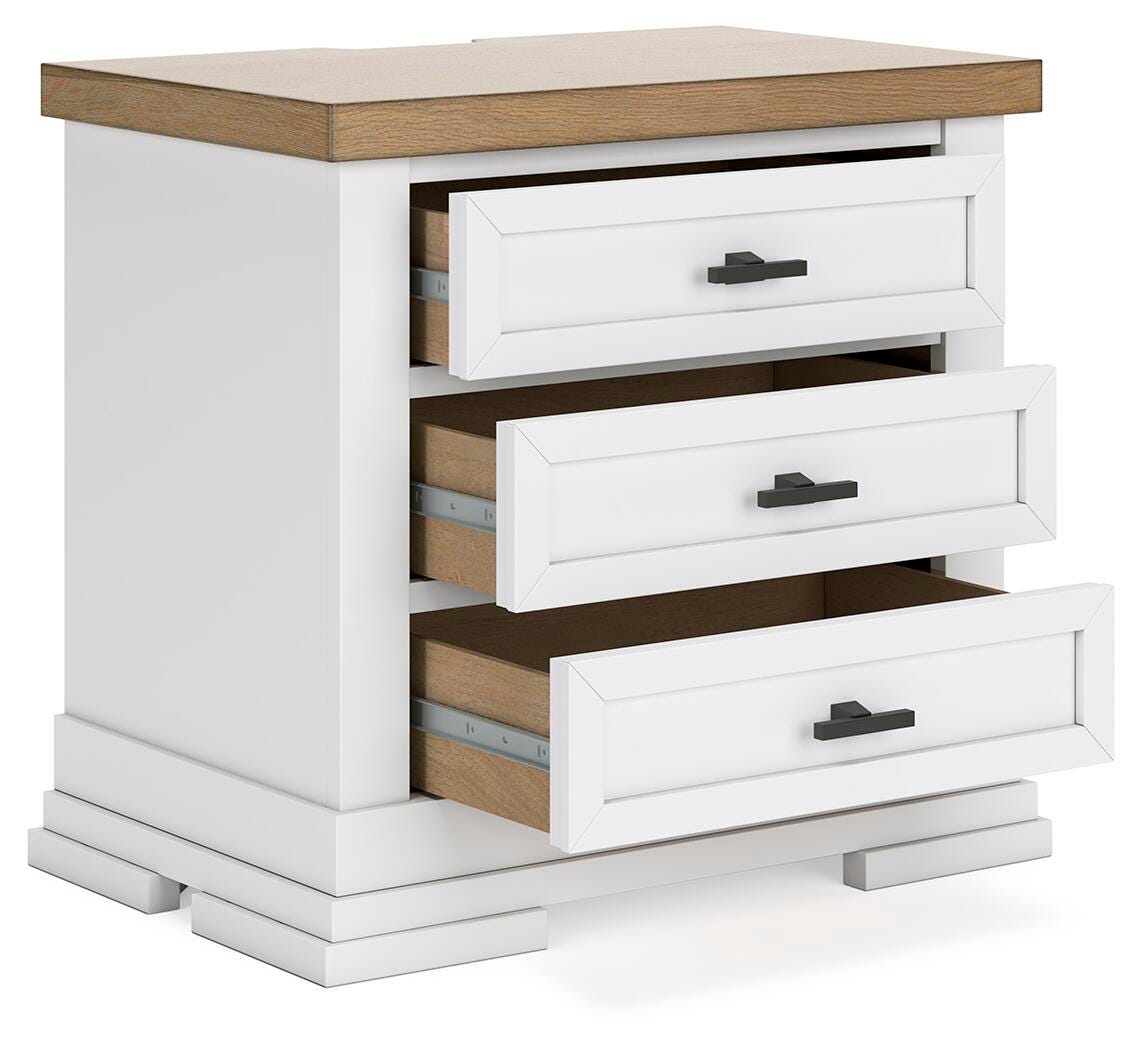 Ashbryn King Panel Storage Bed, Dresser, Mirror, Chest and Nightstand