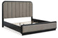 Rowanbeck King Upholstered Panel Bed, Dresser, Mirror and Nightstand