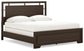 Covetown California King Panel Bed with Mirrored Dresser and Nightstand