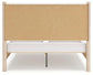 Cadmori Queen Upholstered Panel Bed with Mirrored Dresser