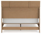 Cielden Queen Panel Bed with Mirrored Dresser and Nightstand