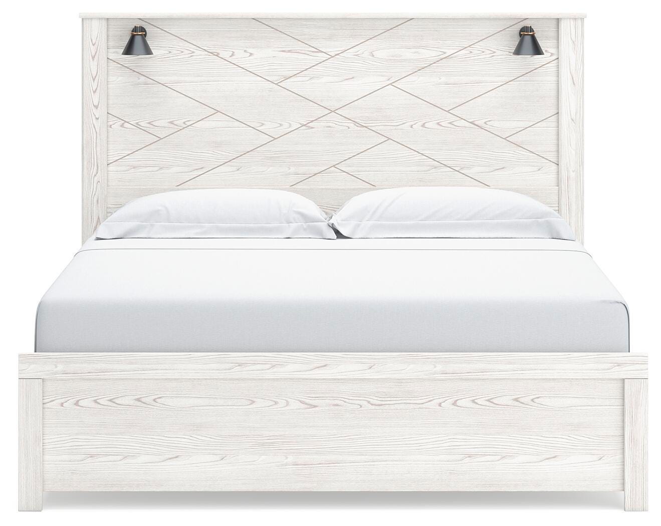 Gerridan King Panel Bed with Mirrored Dresser