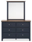 Landocken Queen Panel Bed, Dresser, Mirror and Nightstand