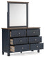 Landocken Queen Panel Headboard, Dresser, Mirror, Chest and Nightstand