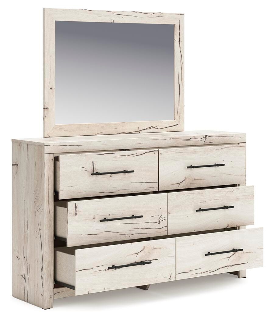 Lawroy Full Panel Headboard, Dresser, Mirror and Nightstand