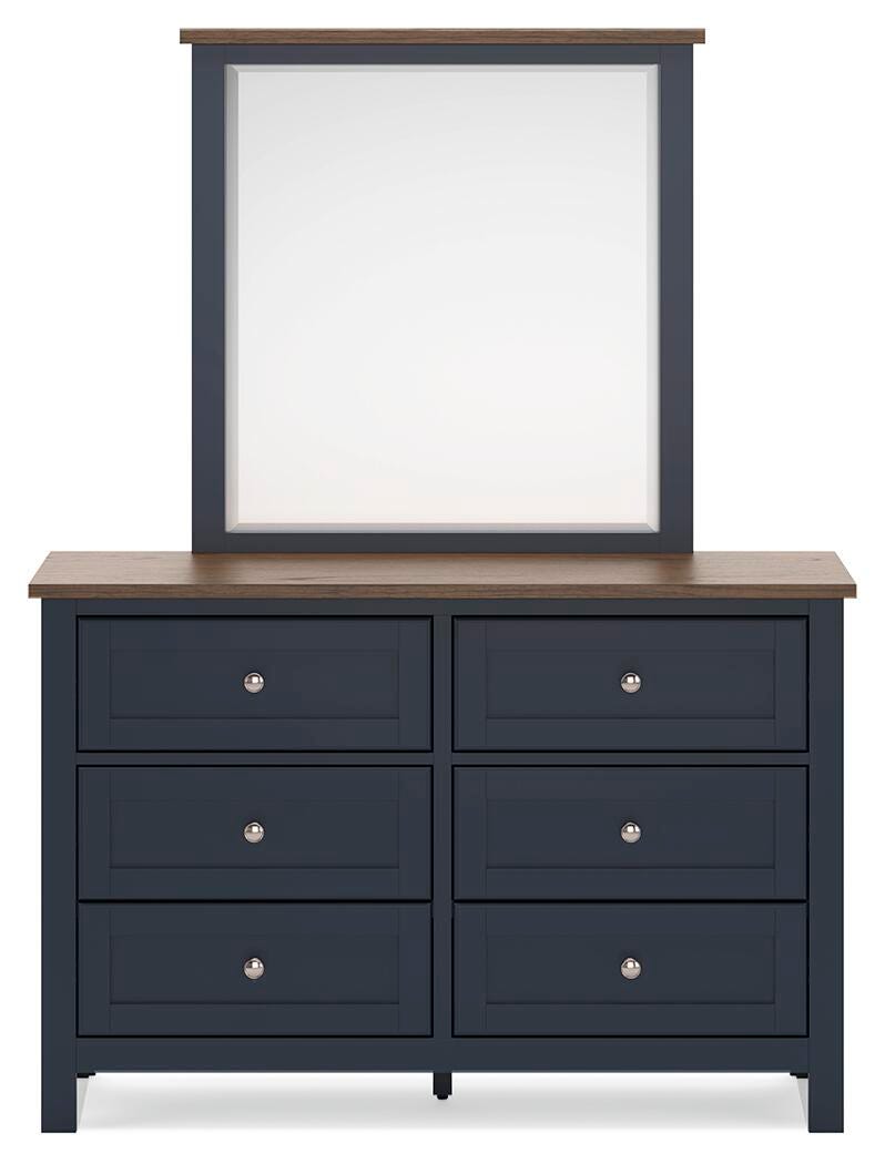 Landocken Twin Panel Headboard, Dresser and Mirror