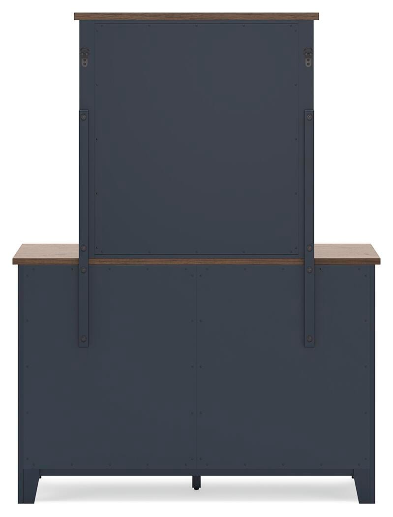 Landocken Twin Panel Headboard, Dresser, Mirror, Chest and Nightstand