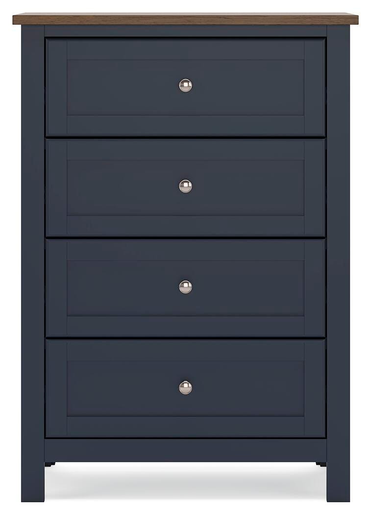 Landocken Twin Panel Headboard, Dresser, Mirror, Chest and Nightstand