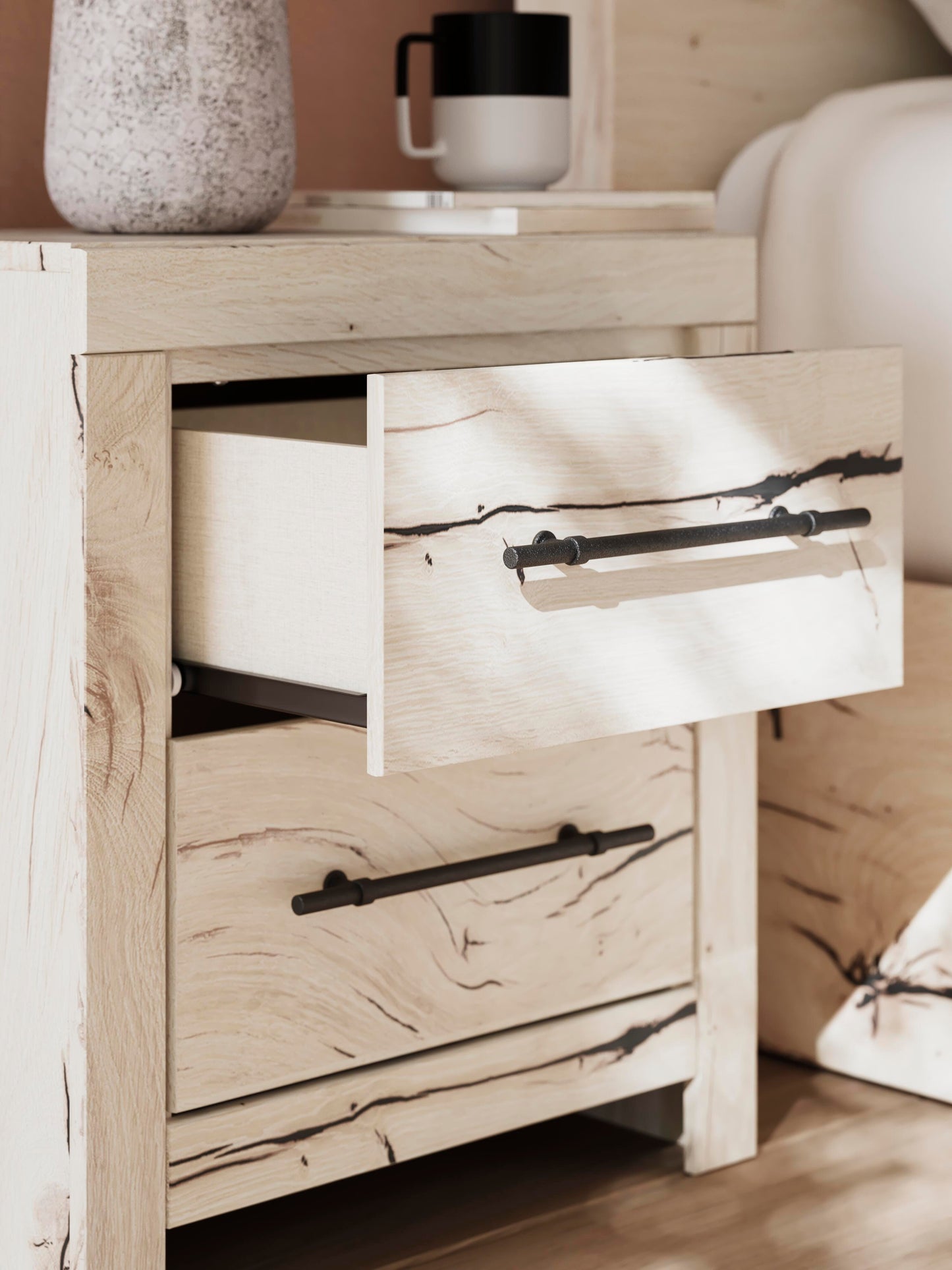 Lawroy Queen Panel Bed, Dresser, Mirror and Nightstand