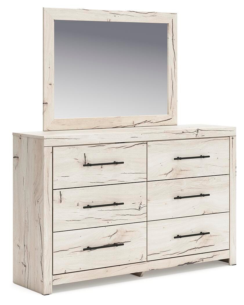 Lawroy Queen Panel Storage Bed, Dresser, Mirror and Nightstand