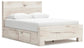Lawroy Queen Panel Bed with Storage, Dresser, Mirror and Nightstand