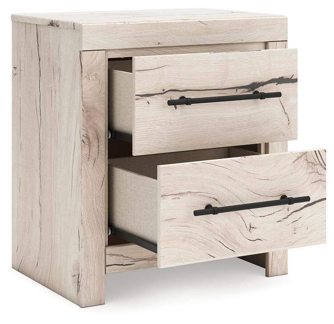 Lawroy Queen Panel Bed with Storage, Dresser, Mirror and Nightstand