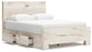 Lawroy Queen Panel Bed with Storage, Dresser and Mirror