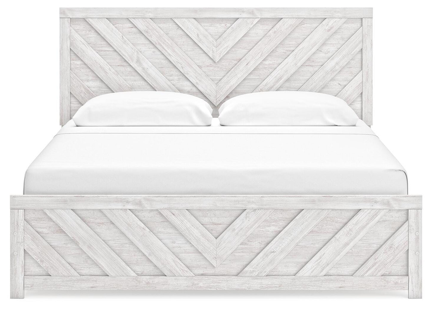 Cayboni King Panel Bed, Dresser, Mirror, Chest and Nightstand