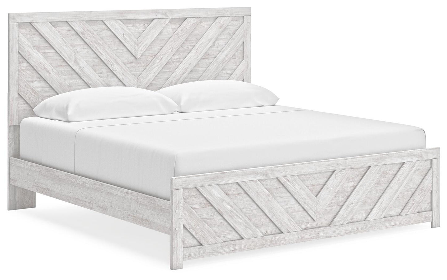 Cayboni King Panel Bed, Dresser, Mirror, Chest and Nightstand