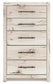 Lawroy Queen Panel Storage Bed, Dresser, Mirror, Chest and Nightstand