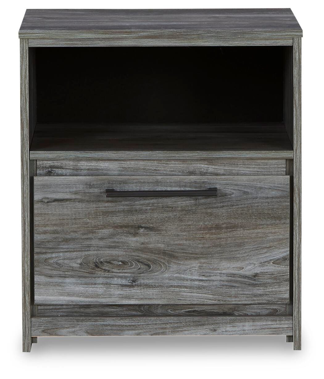 Baystorm Twin Panel Bed with Mirrored Dresser and Nightstand