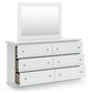 Bostwick Shoals Twin Panel Bed, Dresser and Mirror