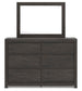 Fraluna Queen Panel Bed, Dresser and Mirror
