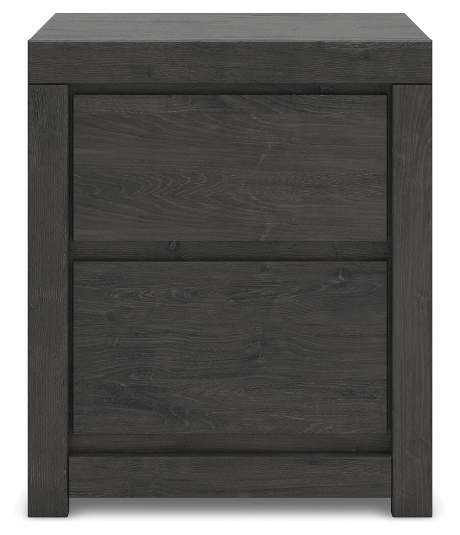 Fraluna King Panel Bed, Dresser, Mirror, Chest and Nightstand