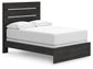 Hollivern Full Panel Bed, Dresser, Mirror and Nightstand