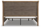 Feddinger California King Storage Sleigh Bed with Mirrored Dresser