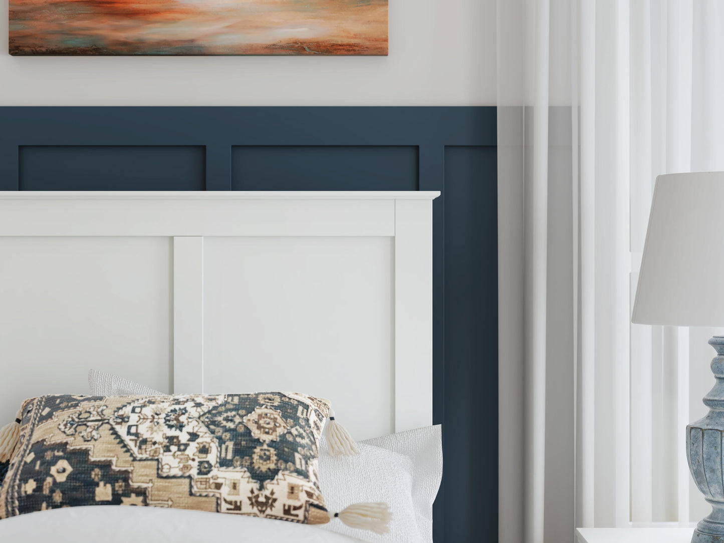 Bostwick Shoals Twin Panel Bed, Dresser, Mirror and Nightstand