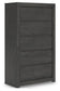 Fraluna King Panel Storage Bed, Dresser, Mirror, Chest and Nightstand
