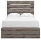 Graystorm Full Panel Bed with Storage, Dresser and Mirror