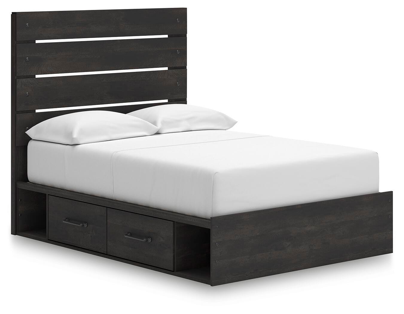Hollivern Full Panel Storage Bed, Dresser, Mirror, Chest and Nightstand