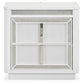 Chalanna King Upholstered Storage Bed, Dresser, Mirror and Nightstand